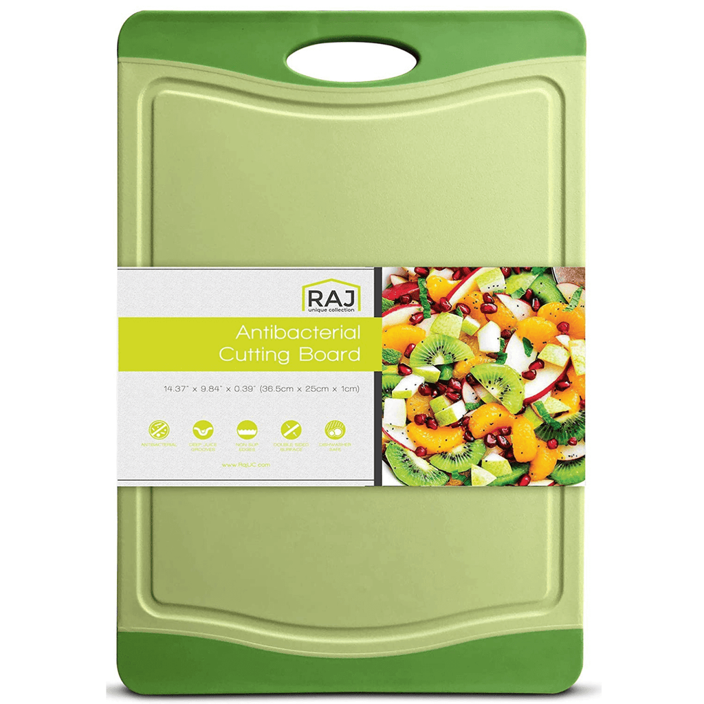 Raj Antibacterial Plastic Cutting Board - Medium- Lime Green – Raj Unique  Collection