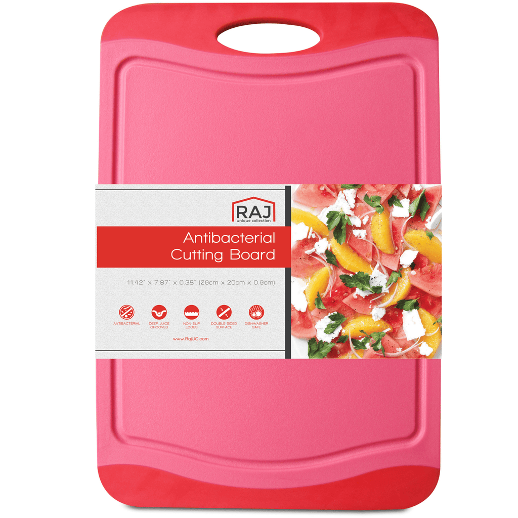 Raj Antibacterial Plastic Cutting Board - Small- Crimson Red – Raj Unique  Collection