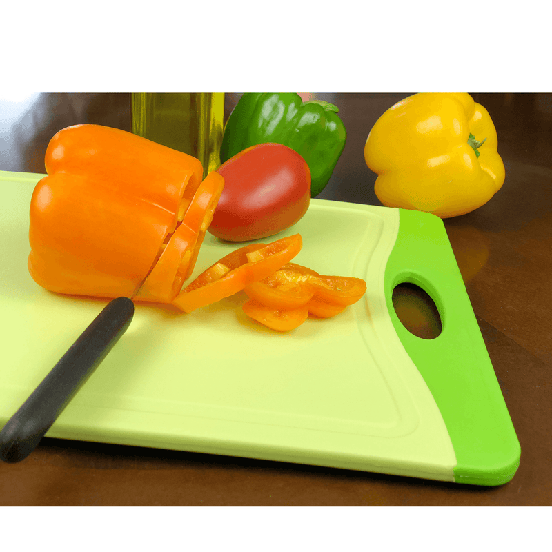 Green and Orange Cutting Board - 12 X 8