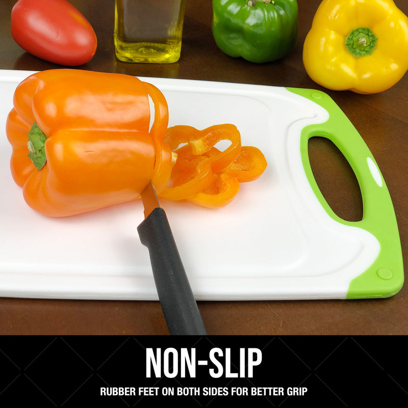 Preserve BPA-Free Cutting Board Set - Small (3 Pieces - 1 White, 1 Green  and 1 Red)